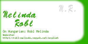 melinda robl business card
